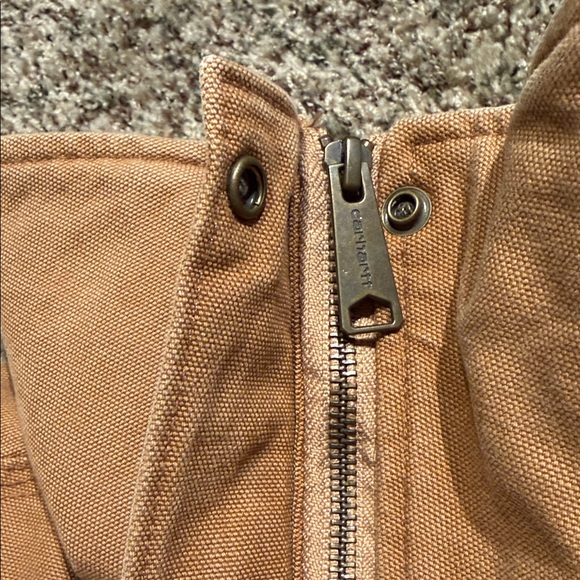 Carhartt Brown Canvas Jacket with Gray Lining - Picture 8 of 9